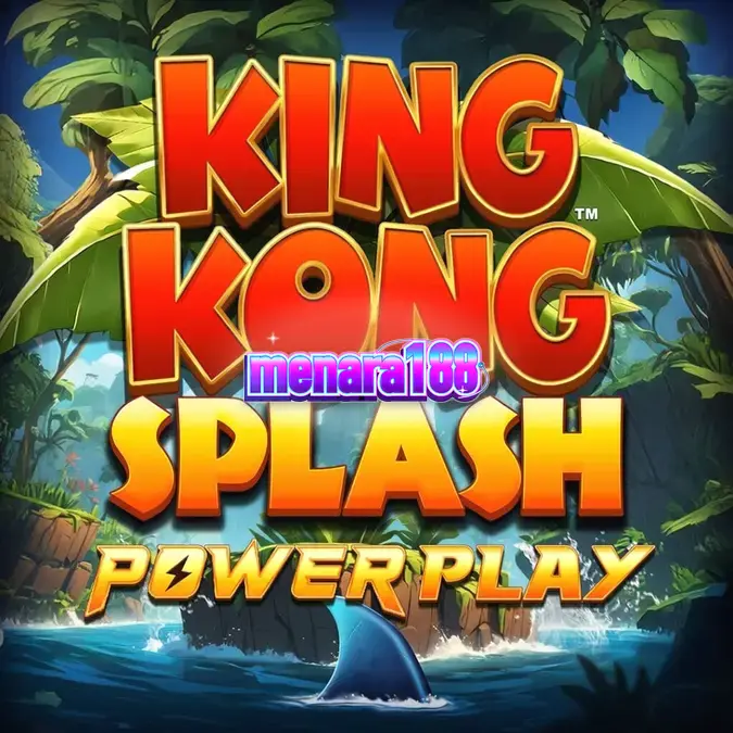 Tampilan visual slot King Kong Splash Power Play dengan tema hutan tropis